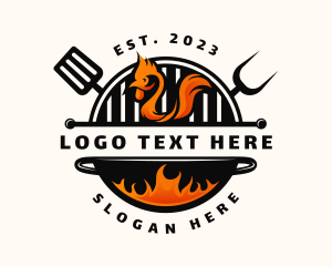 Grill Chicken Restaurant logo design