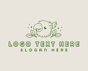 Cute Cockatoo Animal logo