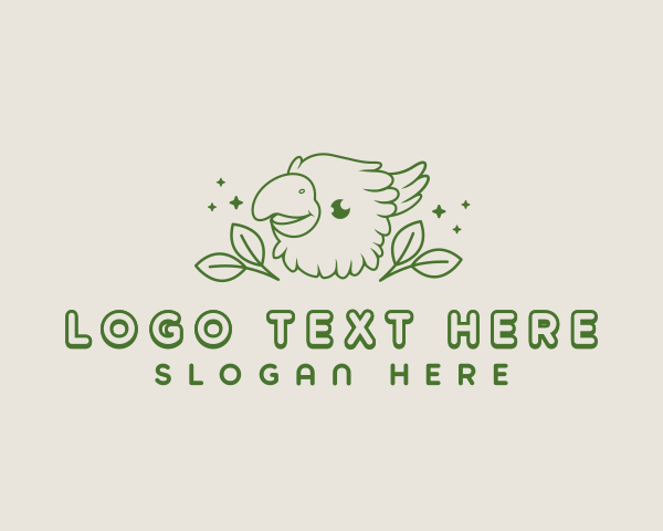 Cute Cockatoo Animal logo