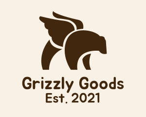 Winged Grizzly Bear logo