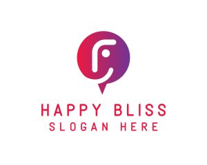 Happy Face Chat  logo design