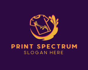 Shirt Paint Splash logo design