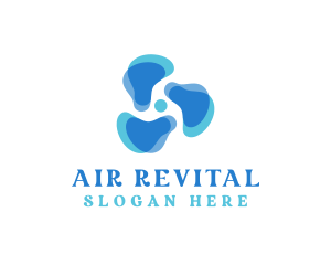 Fan HVAC Propeller logo design