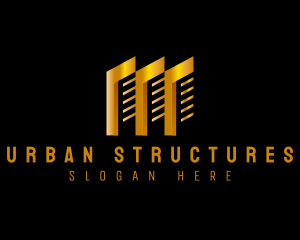 Gold Tower Building logo design