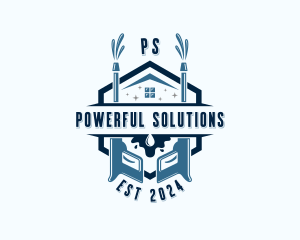 Pressure Washer Sanitation logo design