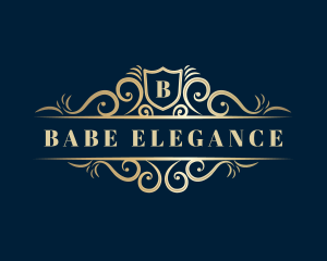 Luxe Decorative Premium Shield logo design