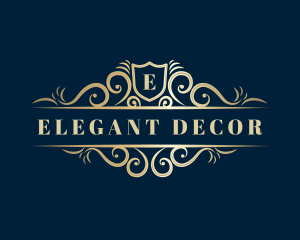 Luxe Decorative Premium Shield logo design