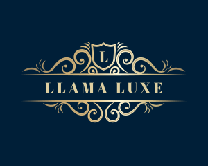 Luxe Decorative Premium Shield logo design