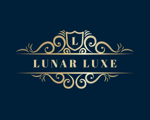 Luxe Decorative Premium Shield logo design