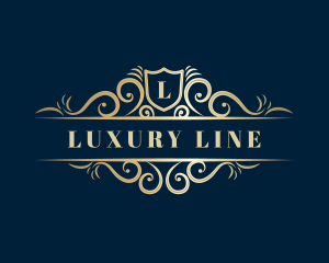 Luxe Decorative Premium Shield logo design