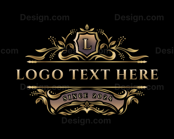 Luxury Floral Crest Logo