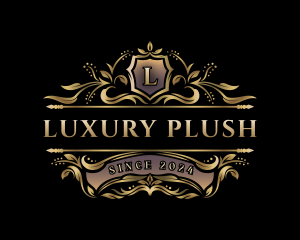 Luxury Floral Crest logo design