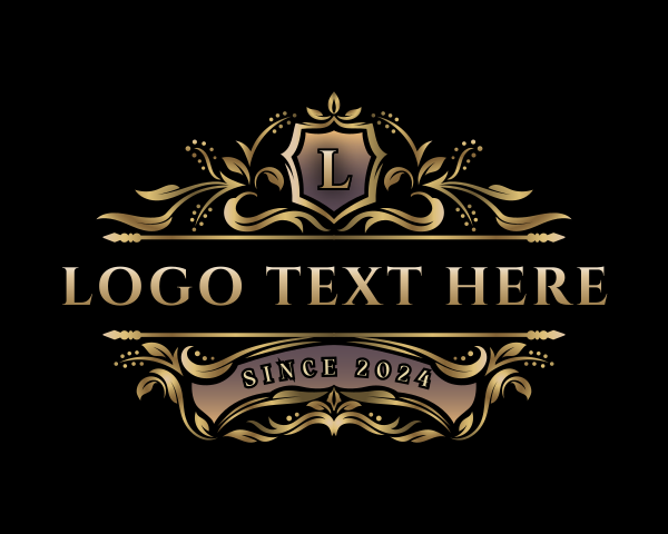 Luxury Floral Crest logo