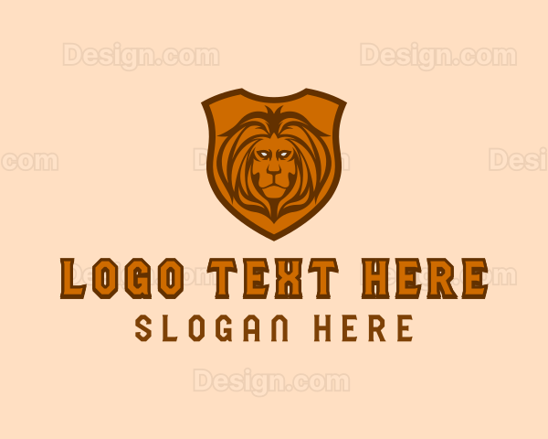 Lion Head Shield Logo
