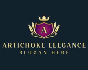 Elegant Ornamental Crest logo design