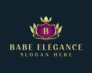 Elegant Ornamental Crest logo design