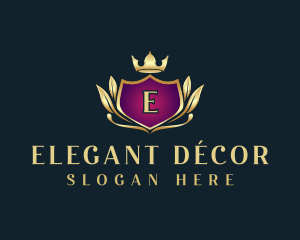 Elegant Ornamental Crest logo design