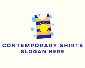 Laundry Sun Shirt logo design