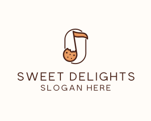 Musical Cookie Dough logo design