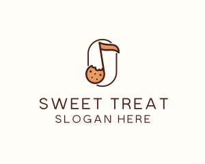 Musical Cookie Dough logo design