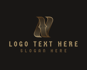 Elegant Decorative Letter N logo