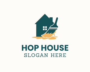 Modern House Painting logo design