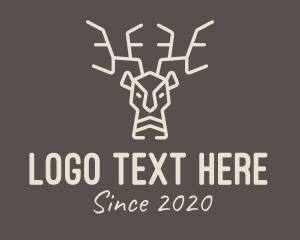 Beige Wild Reindeer logo