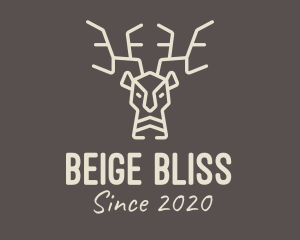 Beige Wild Reindeer logo