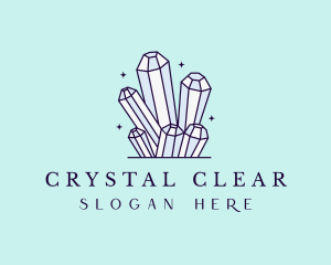 Sparkle Gemstone Crystals logo design