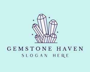 Sparkle Gemstone Crystals logo design