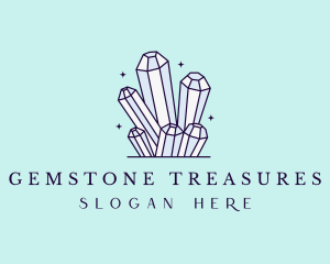 Sparkle Gemstone Crystals logo design