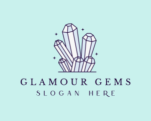 Sparkle Gemstone Crystals logo design