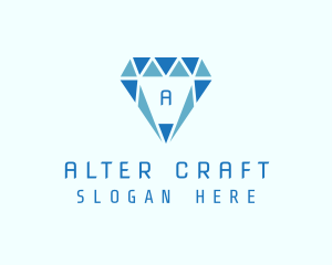 Blue Diamond Jewel logo design