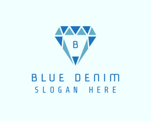 Blue Diamond Jewel logo design