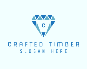 Blue Diamond Jewel logo design