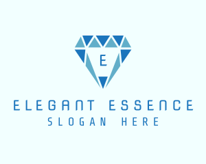 Blue Diamond Jewel logo design