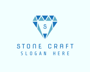 Blue Diamond Jewel logo design