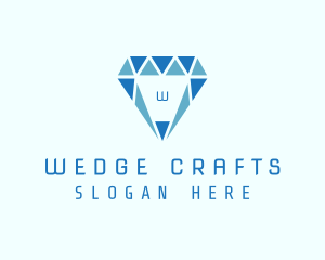 Blue Diamond Jewel logo design