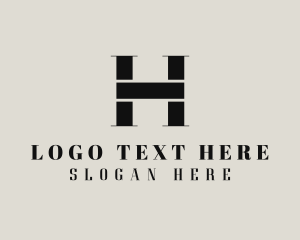 Couture Fashion Letter H logo
