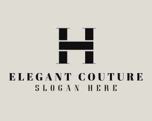 Couture Fashion Letter H logo