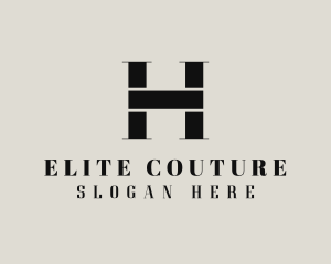 Couture Fashion Letter H logo