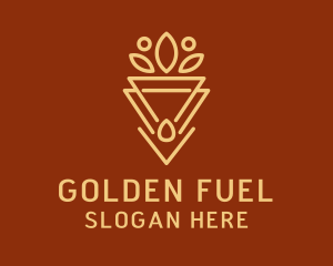 Gold Natural Oil  logo design