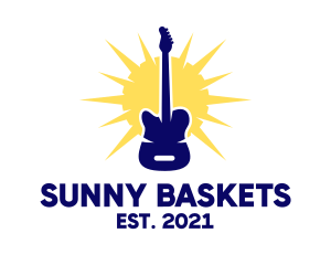 Sunny Electric Guitar logo design