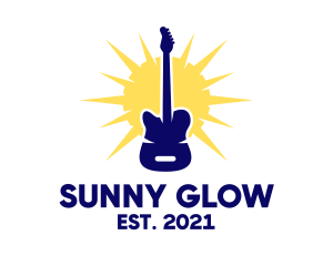 Sunny Electric Guitar logo design