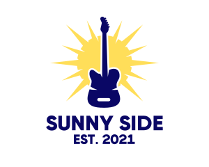 Sunny Electric Guitar logo design