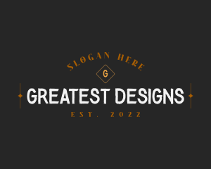 Retro Hipster Designer logo design