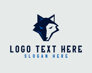 Wolf Wildlife Animal logo