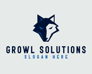 Wolf Wildlife Animal logo design