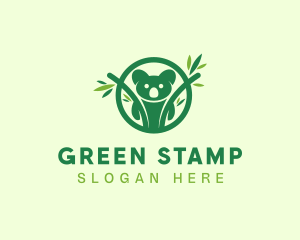 Green Forest Koala logo design