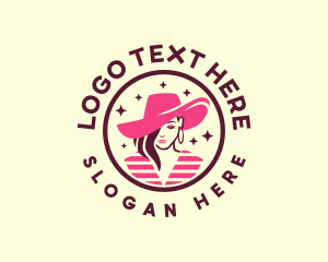 Woman Hat Fashion logo